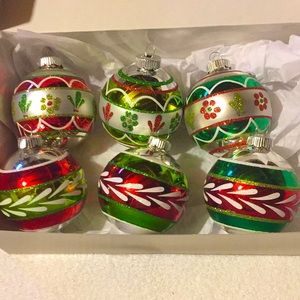 Six Radko shiny brite